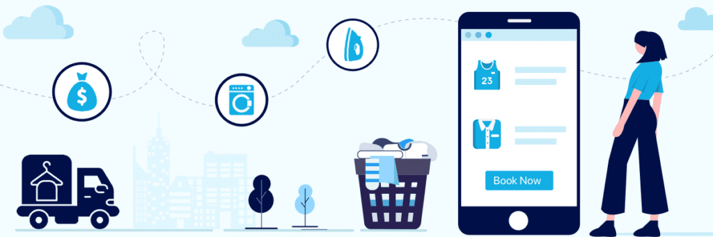 develop laundry app